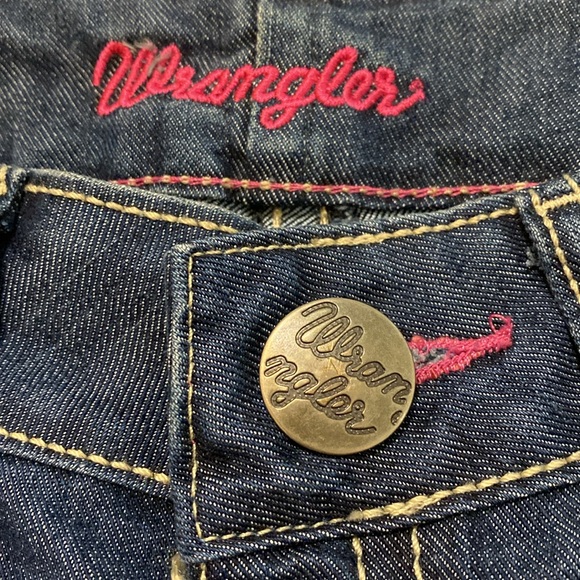 Wrangler Premium Patch Pink Label Womens Bootcut Denim Jeans Size 5/6 X 32 - Picture 8 of 8